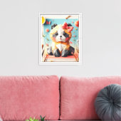 Toile Funny Chat origami MUR ART (Insitu(Salon))