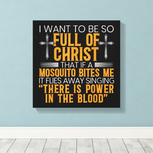 Toile Funny Christian Religious Servant of God Faithful (Insitu (Plancher de Bois))