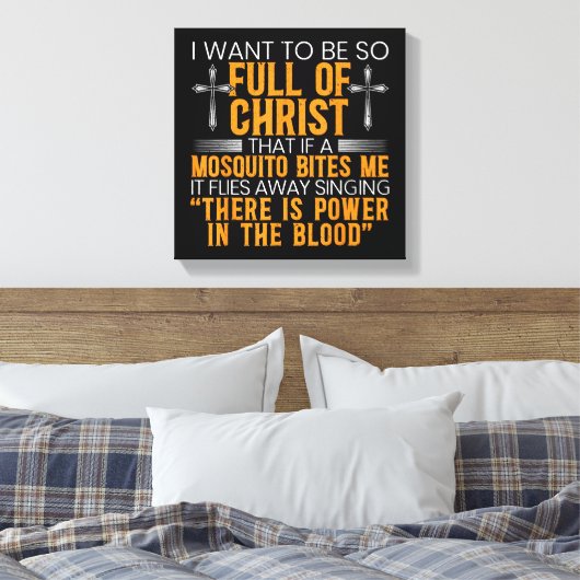 Toile Funny Christian Religious Servant of God Faithful (Insitu(Chambre))