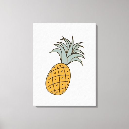 Toile Funny cool pineapple (Recto)