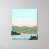 Toile Funny Four Famingo Lovers | Flamant rose Cadeaux L (Recto)