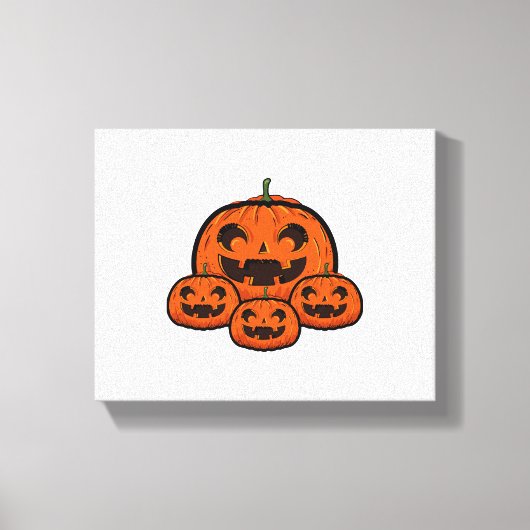 Toile Funny Halloween Citrouille, Halloween Éffrayant (Recto)