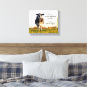Toile Funny Heifer Debout debout dans le champ (Insitu(Chambre))