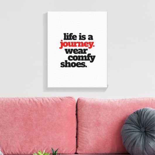 Toile Funny Life is a Journey ... (Insitu(Salon))