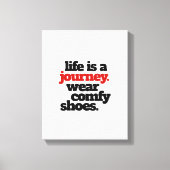 Toile Funny Life is a Journey ... (Recto)