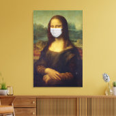 Toile Funny Monalisa Porte Coronavirus Masque facial (Insitu(Salon))