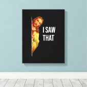 Toile Funny Quote Jesus Meme I Saw That Christian God Wo (Insitu (Plancher de Bois))