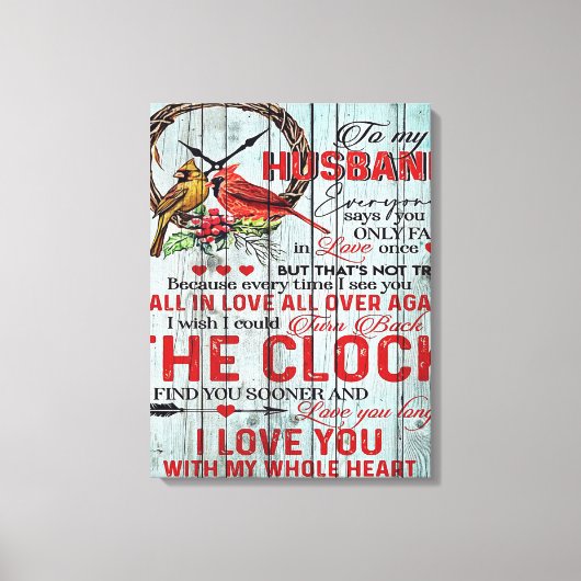 Toile Funny Quotes To Husband | Gift For Man | (Recto)