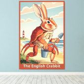 Toile Funny rabbit spoof (Insitu (Plancher de Bois))