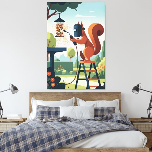 Toile Funny squirrel (Insitu(Chambre))