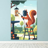 Toile Funny squirrel (Insitu (Plancher de Bois))
