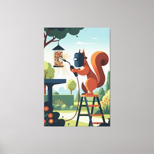 Toile Funny squirrel (Recto)