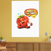 Toile Funny Strawberry "Bro I'm Tired" Graphic Tee (Insitu(Salon))