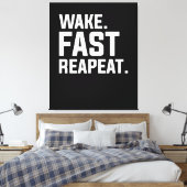 Toile Funny Wake Fast Repeat Graphisme Sarcastique (Insitu(Chambre))