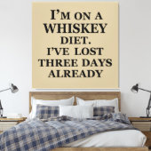 Toile Funny whisky cite les paroles de whisky humour (Insitu(Chambre))