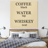 Toile Funny whisky cite les paroles de whisky humour (Insitu(Chambre))