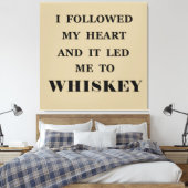 Toile Funny whisky cite les paroles de whisky humour (Insitu(Chambre))