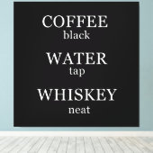 Toile Funny whisky cite les paroles de whisky humour (Insitu (Plancher de Bois))