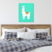 Toile Funy Alpaca llama drama cute animal (Insitu(Chambre))