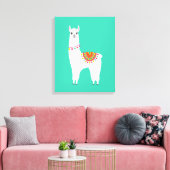 Toile Funy Alpaca llama drama cute animal (Insitu(Salon))