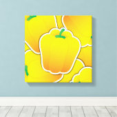 Toile Funy yellow pepper (Insitu (Plancher de Bois))