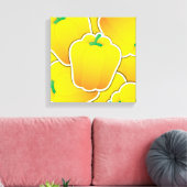 Toile Funy yellow pepper (Insitu(Salon))