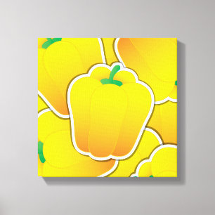 Toile Funy yellow pepper