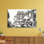 Toile Fusillade devant l'église Saint-Roch à Paris (Insitu(Salon))