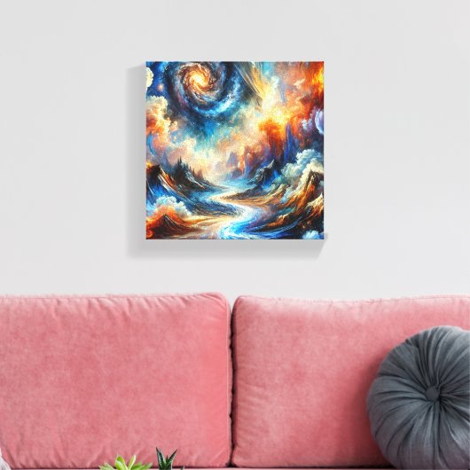 Toile Fusion céleste (Insitu(Salon))