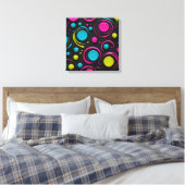 Toile Fusion des couleurs néons (Insitu(Chambre))