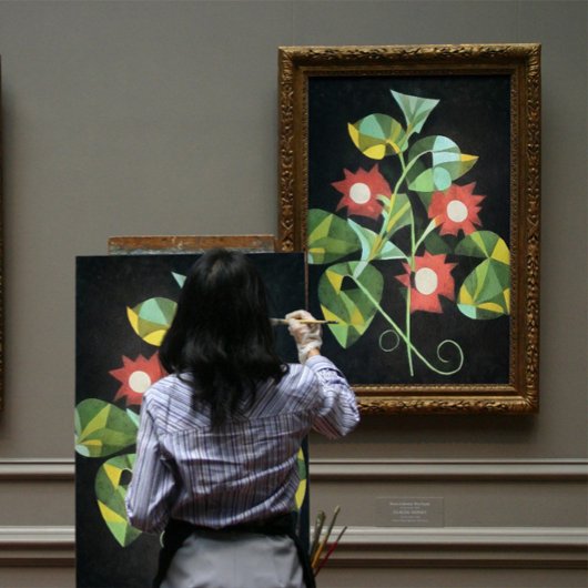 Toile Futur Floral Morning Gloire Art Abstrait