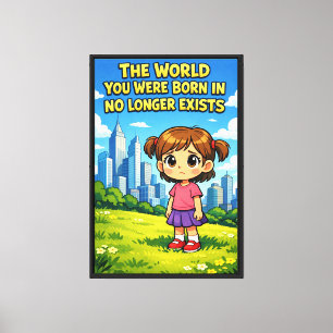 Toile Futur vs. Passé Innocence perdue Bande dessinée se
