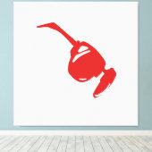 Toile Futuristic Red Tech Desi.Bold and minimal digital  (Insitu (Plancher de Bois))