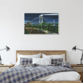 Toile G. Washington Bridge, Hudson à la nuit (Insitu(Chambre))