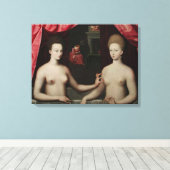 Toile Gabrielle d'Estrées et une de ses soeurs (Insitu (Plancher de Bois))