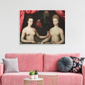 Toile Gabrielle d'Estrées et une de ses soeurs (Insitu(Salon))