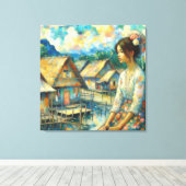 Toile Gadis Desa (Insitu (Plancher de Bois))