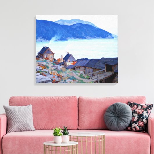 Toile Gagnon - Soirée sur l'affiche de la Côte-Nord (Insitu(Salon))