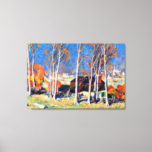 Toile Gagnon - Village solitaire sur la Saint Laurence