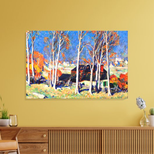Toile Gagnon - Village solitaire sur la Saint Laurence (Insitu(Salon))