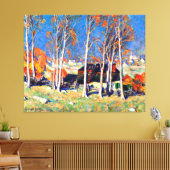 Toile Gagnon - Village solitaire sur la Saint Laurence (Insitu(Salon))