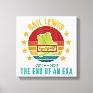 Toile Gail Lewis, Nous vous saluons, la fin d'une ère Si