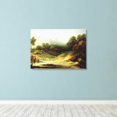 Toile Gainsborough - Paysage de montagne avec berger (Insitu (Plancher de Bois))