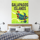 Toile Galapagos Îles vintage affiche de voyage. (Insitu(Chambre))