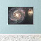 Toile Galaxie à bulles (espace) (univers) (Messier 51A) (Insitu (Plancher de Bois))