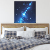 Toile Galaxie céleste bleue des étoiles (Insitu(Chambre))