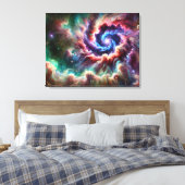 Toile Galaxie cosmique colorée avec Nebula radiante (Insitu(Chambre))