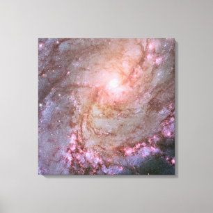 Toile Galaxie Spirale M83, Ablaze Avec Formation Star.