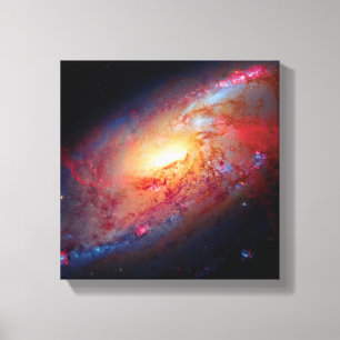 Toile Galaxie spirale Messier M106 Photo de l'espace ext
