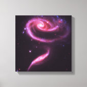 Toile Galaxies Rose Celeste Rose (Recto)